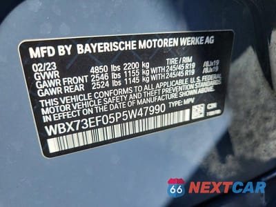 Zdjęcie 14 z 14 samochodu: 2023 BMW X1 XDRIVE28I VIN:WBX73EF05P5W47990 - miniatura