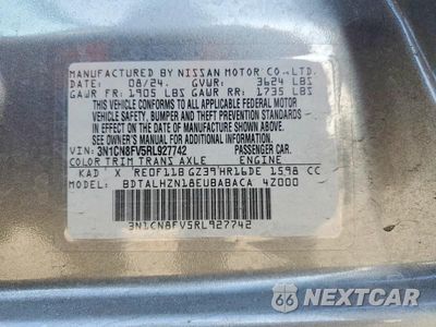 Zdjęcie 12 z 12 samochodu: 2024 NISSAN VERSA SR VIN:3N1CN8FV5RL927742 - miniatura