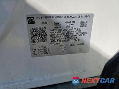 Zdjęcie 13 z 13 samochodu: 2025 CHEVROLET EQUINOX LT VIN:3GNAXHEG8SL169944 - miniatura