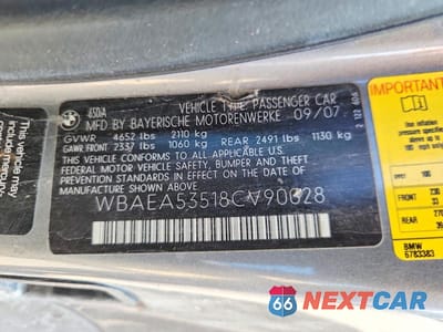 Zdjęcie 12 z 12 samochodu: 2008 BMW 650 I VIN:WBAEA53518CV90028 - miniatura