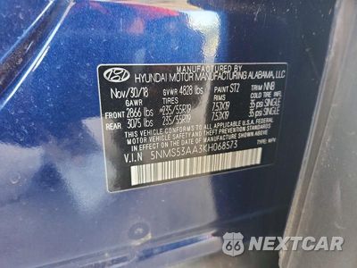 Zdjęcie 12 z 12 samochodu: 2019 HYUNDAI SANTA FE ULTIMATE 2.0T VIN:5NMS53AA3KH068573 - miniatura