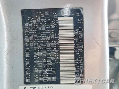 Zdjęcie 13 z 13 samochodu: 2008 TOYOTA MATRIX BASE VIN:2T1KR32E38C693172 - miniatura