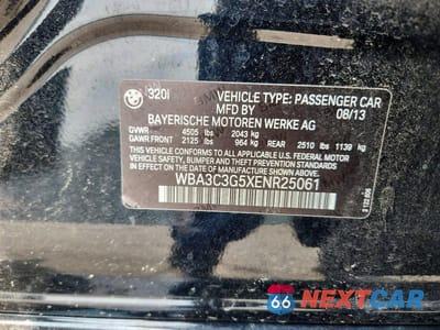 Zdjęcie 12 z 12 samochodu: 2014 BMW 320 I XDRIVE VIN:WBA3C3G5XENR25061 - miniatura