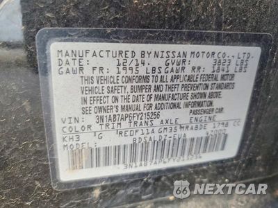 Zdjęcie 12 z 12 samochodu: 2015 NISSAN SENTRA SV VIN:3N1AB7AP6FY215256 - miniatura