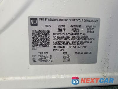 Zdjęcie 14 z 14 samochodu: 2025 CHEVROLET EQUINOX LT VIN:3GNAXHEG1SL325208 - miniatura