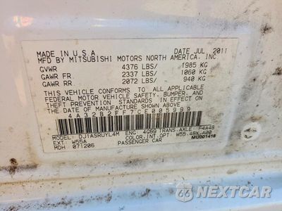 Zdjęcie 12 z 12 samochodu: 2012 MITSUBISHI GALANT FE VIN:4A32B2FF7CE005999 - miniatura
