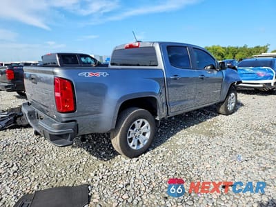 Trzecie zdjęcie samochodu z tyłu: 2022 CHEVROLET COLORADO LT VIN:1GCGTCEN4N1277442 - miniatura