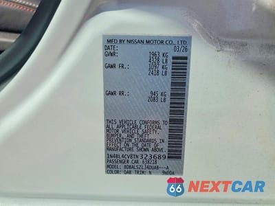 Zdjęcie 12 z 12 samochodu: 2026 NISSAN ALTIMA SR VIN:1N4BL4CV8TN323689 - miniatura