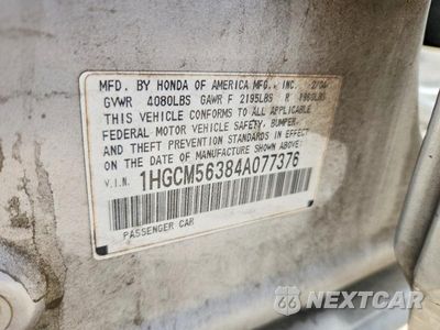 Zdjęcie 12 z 12 samochodu: 2004 HONDA ACCORD LX VIN:1HGCM56384A077376 - miniatura