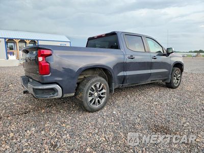 Trzecie zdjęcie samochodu z tyłu: 2022 CHEVROLET SILVERADO K1500 LT VIN:1GCUDDED4NZ618949 - miniatura