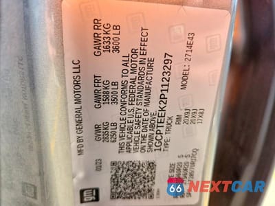 Zdjęcie 12 z 12 samochodu: 2023 CHEVROLET COLORADO TRAIL BOSS VIN:1GCPTEEK2P1123297 - miniatura