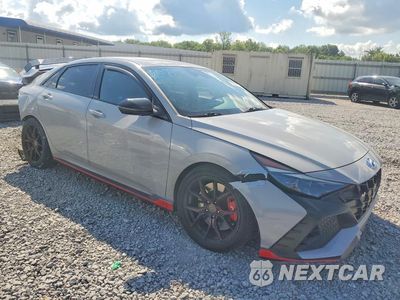 Czwarte zdjęcie samochodu z boku: 2022 HYUNDAI ELANTRA N BASE VIN:KMHLW4AK1NU008980 - miniatura