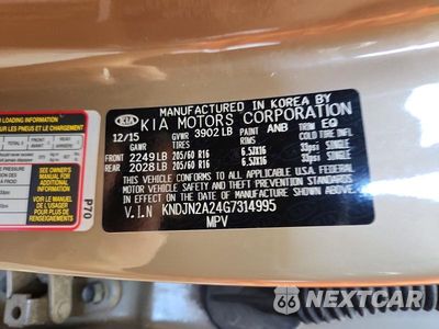 Zdjęcie 12 z 12 samochodu: 2016 KIA SOUL BASE VIN:KNDJN2A24G7314995 - miniatura