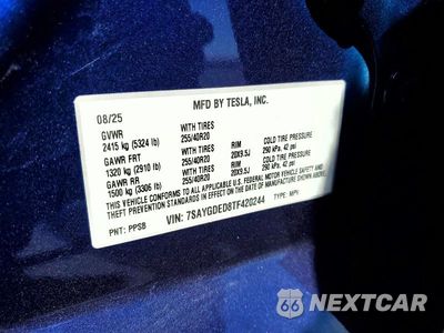 Zdjęcie 12 z 12 samochodu: 2026 TESLA MODEL Y VIN:7SAYGDED8TF420244 - miniatura