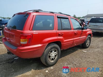 Trzecie zdjęcie samochodu z tyłu: 1999 JEEP GRAND CHEROKEE LIMITED VIN:1J4GW68NXXC702510 - miniatura