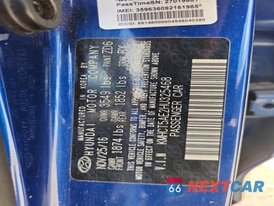 Zdjęcie 13 z 13 samochodu: 2017 HYUNDAI ACCENT SE VIN:KMHCT5AE2HU325468 - miniatura