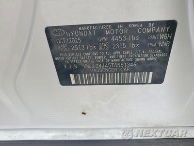 Zdjęcie 12 z 12 samochodu: 2026 HYUNDAI SONATA SE VIN:KMHL24JA5TA551346 - miniatura