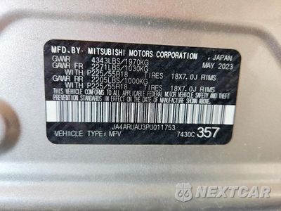Zdjęcie 12 z 12 samochodu: 2023 MITSUBISHI OUTLANDER SPORT S/SE VIN:JA4ARUAU3PU011753 - miniatura