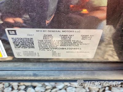 Zdjęcie 13 z 13 samochodu: 2017 CHEVROLET TRAVERSE LT VIN:1GNKVHKD8HJ324951 - miniatura