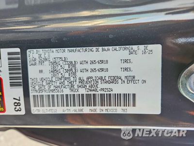 Zdjęcie 13 z 13 samochodu: 2025 TOYOTA TACOMA TRD SPORT VIN:3TMKB5FN1SM053616 - miniatura