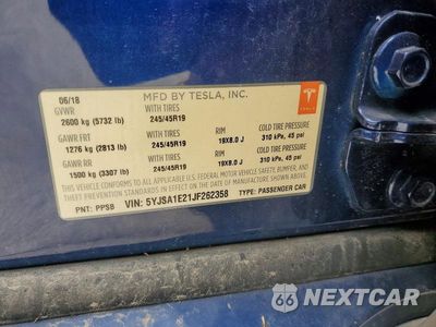 Zdjęcie 12 z 12 samochodu: 2018 TESLA MODEL S VIN:5YJSA1E21JF262358 - miniatura