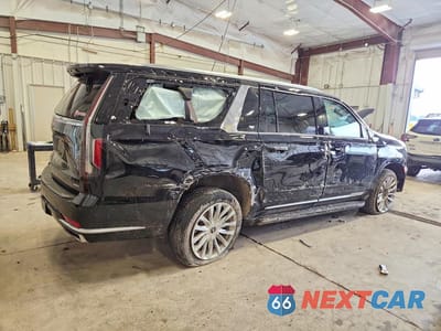 Trzecie zdjęcie samochodu z tyłu: 2023 CADILLAC ESCALADE ESV PREMIUM LUXURY VIN:1GYS4KKL4PR202369 - miniatura