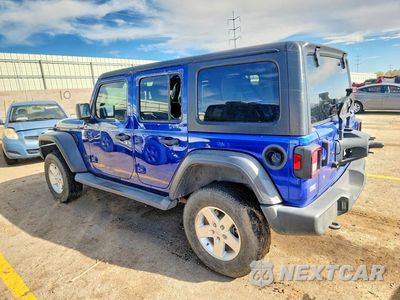 Drugie zdjęcie samochodu z przodu: 2018 JEEP WRANGLER UNLIMITED SPORT VIN:1C4HJXDG4JW272193 - miniatura