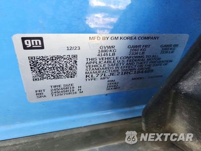Zdjęcie 14 z 14 samochodu: 2024 CHEVROLET TRAX 2RS VIN:KL77LJE21RC184489 - miniatura