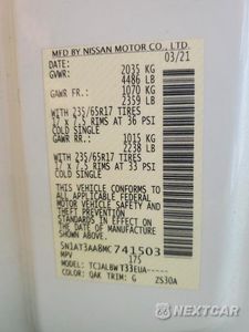 Zdjęcie 14 z 14 samochodu: 2021 NISSAN ROGUE S VIN:5N1AT3AA8MC741503 - miniatura