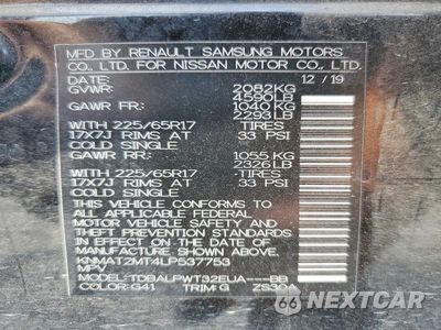 Zdjęcie 13 z 13 samochodu: 2020 NISSAN ROGUE S VIN:KNMAT2MT4LP537753 - miniatura