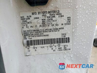 Zdjęcie 12 z 12 samochodu: 2008 FORD F250 SUPER DUTY VIN:1FTNF21568EE40250 - miniatura