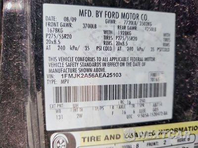 Zdjęcie 13 z 13 samochodu: 2010 FORD EXPEDITION EL LIMITED VIN:1FMJK2A56AEA25103 - miniatura