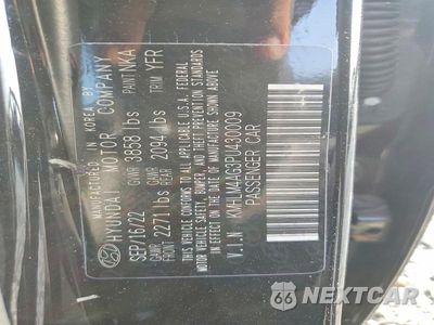 Zdjęcie 12 z 12 samochodu: 2023 HYUNDAI ELANTRA SEL VIN:KMHLM4AG3PU430009 - miniatura