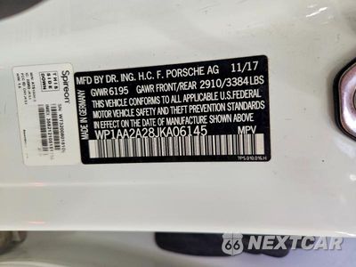 Zdjęcie 13 z 13 samochodu: 2018 PORSCHE CAYENNE VIN:WP1AA2A28JKA06145 - miniatura