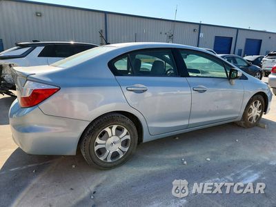 Trzecie zdjęcie samochodu z tyłu: 2012 HONDA CIVIC HYBRID VIN:JHMFB4F26CS008325 - miniatura
