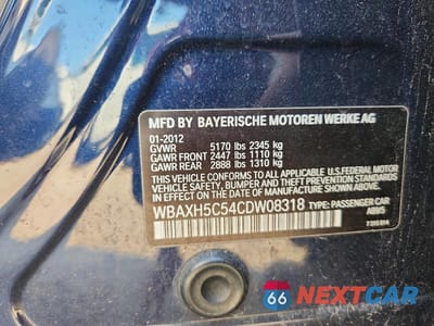 Zdjęcie 13 z 13 samochodu: 2012 BMW 528 XI VIN:WBAXH5C54CDW08318 - miniatura