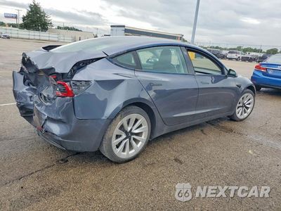 Trzecie zdjęcie samochodu z tyłu: 2022 TESLA MODEL 3 VIN:5YJ3E1EA0NF184743 - miniatura