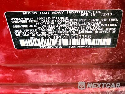 Zdjęcie 13 z 13 samochodu: 2014 SUBARU FORESTER 2.0XT TOURING VIN:JF2SJGPC4EH543358 - miniatura