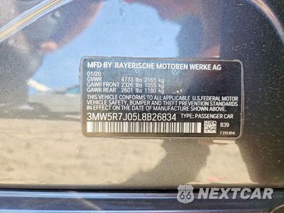 Zdjęcie 12 z 12 samochodu: 2020 BMW 330XI VIN:3MW5R7J05L8B26834 - miniatura