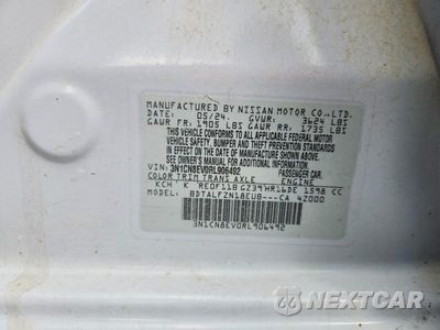 Zdjęcie 12 z 12 samochodu: 2024 NISSAN VERSA SV VIN:3N1CN8EV0RL906492 - miniatura