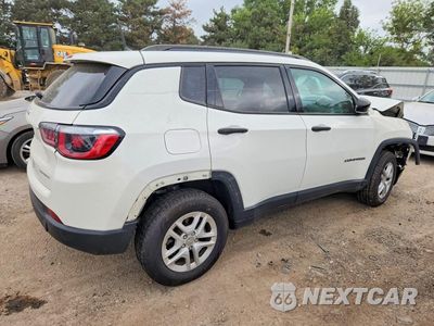 Trzecie zdjęcie samochodu z tyłu: 2018 JEEP COMPASS SPORT VIN:3C4NJDAB2JT399993 - miniatura