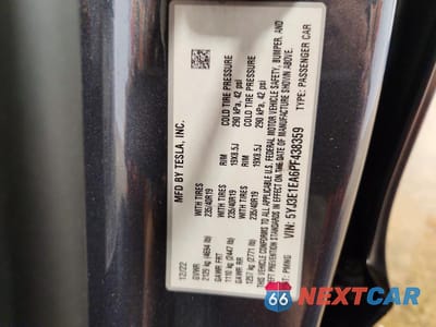 Zdjęcie 12 z 12 samochodu: 2023 TESLA MODEL 3 VIN:5YJ3E1EA6PF438359 - miniatura