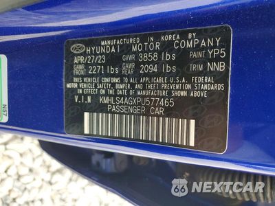 Zdjęcie 12 z 12 samochodu: 2023 HYUNDAI ELANTRA SEL VIN:KMHLS4AGXPU577465 - miniatura