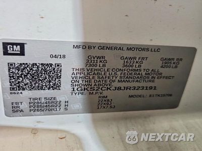 Zdjęcie 13 z 13 samochodu: 2018 GMC YUKON DENALI VIN:1GKS2CKJ8JR323191 - miniatura