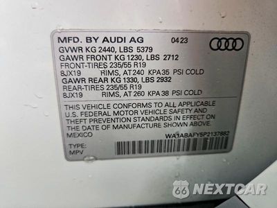 Zdjęcie 14 z 14 samochodu: 2023 AUDI Q5 PREMIUM 40 VIN:WA1ABAFY5P2137882 - miniatura