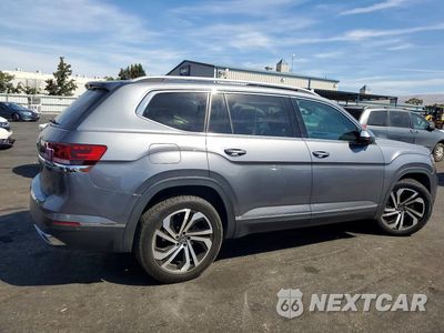 Trzecie zdjęcie samochodu z tyłu: 2021 VOLKSWAGEN ATLAS SEL PREMIUM VIN:1V2TR2CA8MC571421 - miniatura