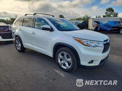 Czwarte zdjęcie samochodu z boku: 2015 TOYOTA HIGHLANDER LIMITED PLATINUM VIN:5TDDKRFH1FS151593 - miniatura