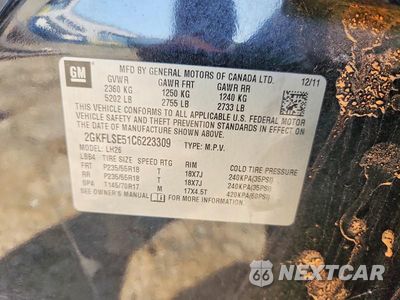 Zdjęcie 14 z 14 samochodu: 2012 GMC TERRAIN SLE VIN:2GKFLSE51C6223309 - miniatura