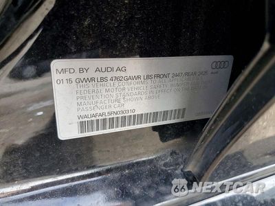 Zdjęcie 13 z 13 samochodu: 2015 AUDI A4 PREMIUM VIN:WAUAFAFL5FN030310 - miniatura