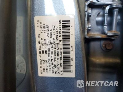 Zdjęcie 12 z 12 samochodu: 2011 HONDA ACCORD EXL VIN:1HGCP2F89BA055501 - miniatura